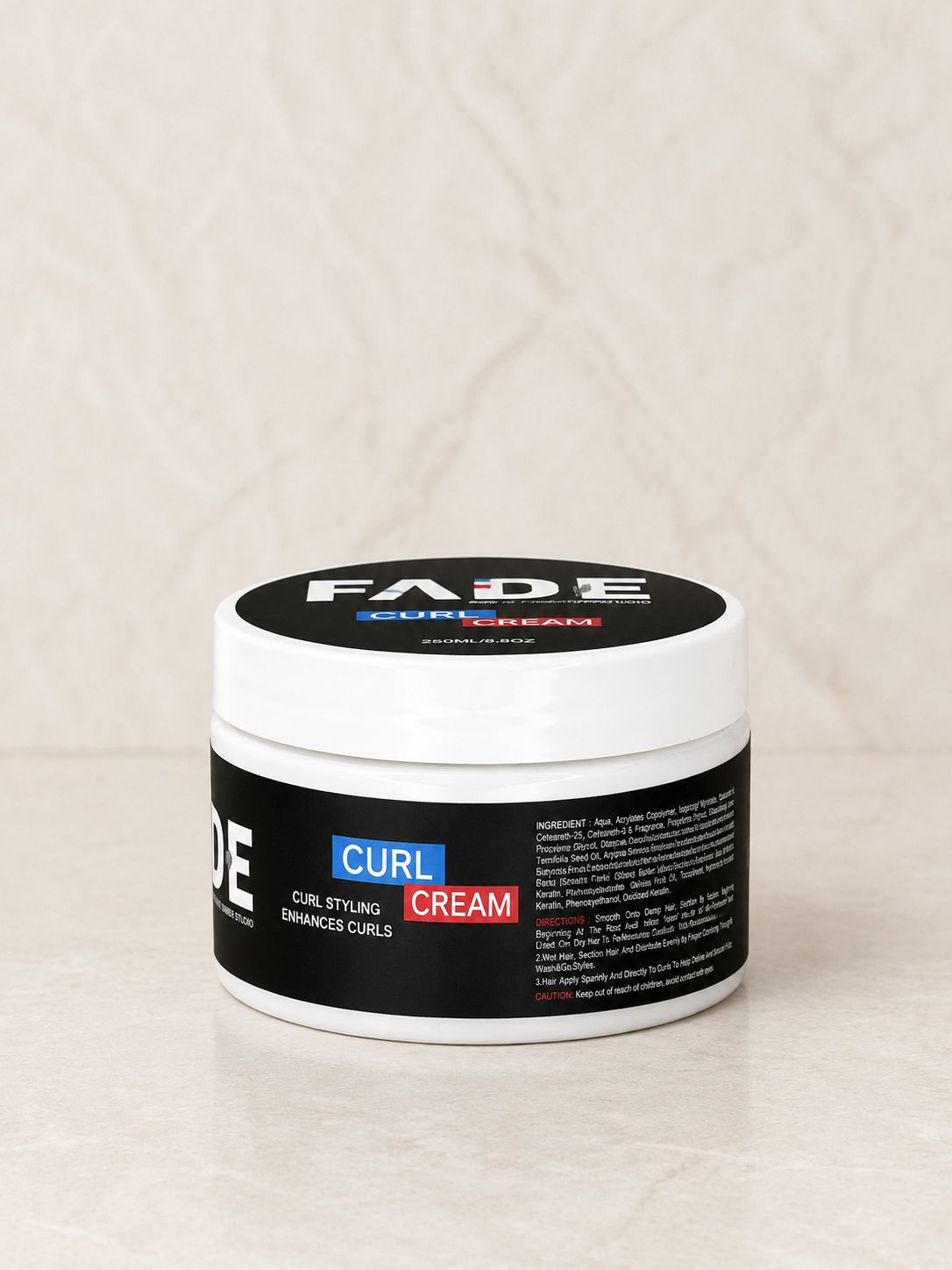 Curl Cream FADE, vista posteriore